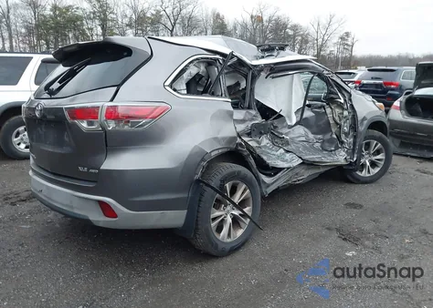 2015 Toyota Highlander Xle V6 из США, поврежденный, VIN 5TDJKRFH3FS178037